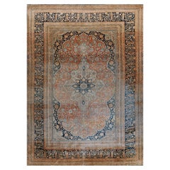 Antique 19th Century Persian Mohtasham Kashan Carpet ( 8'2'' x 11'4'' - 250 x 345 )