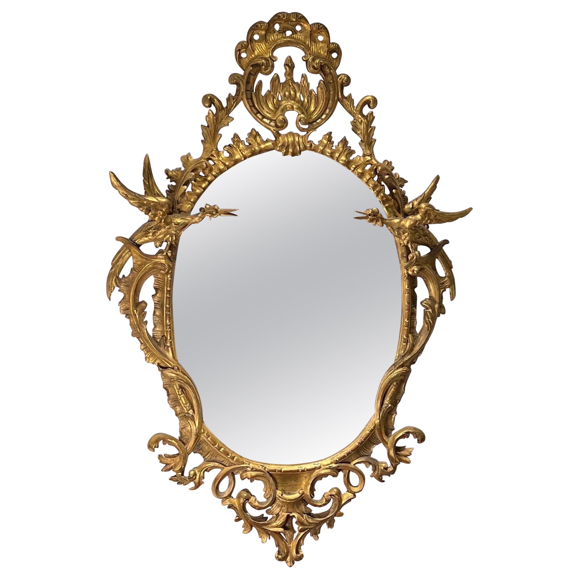 George III Style Gilt-Wood Mirror For Sale