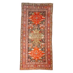 Tapis tribal caucasien ancien et sensationnel du Karabagh