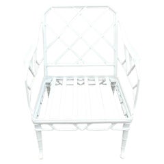 Retro Coastal Brown Jordan Cast Aluminum “Calcutta” Lounge Chair
