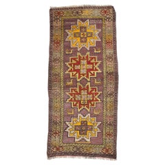 Antique Rug in Akstafa Design with Immortal Peacocks