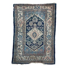 Antique Cool & Earthy Mystical Village Tribal Rug