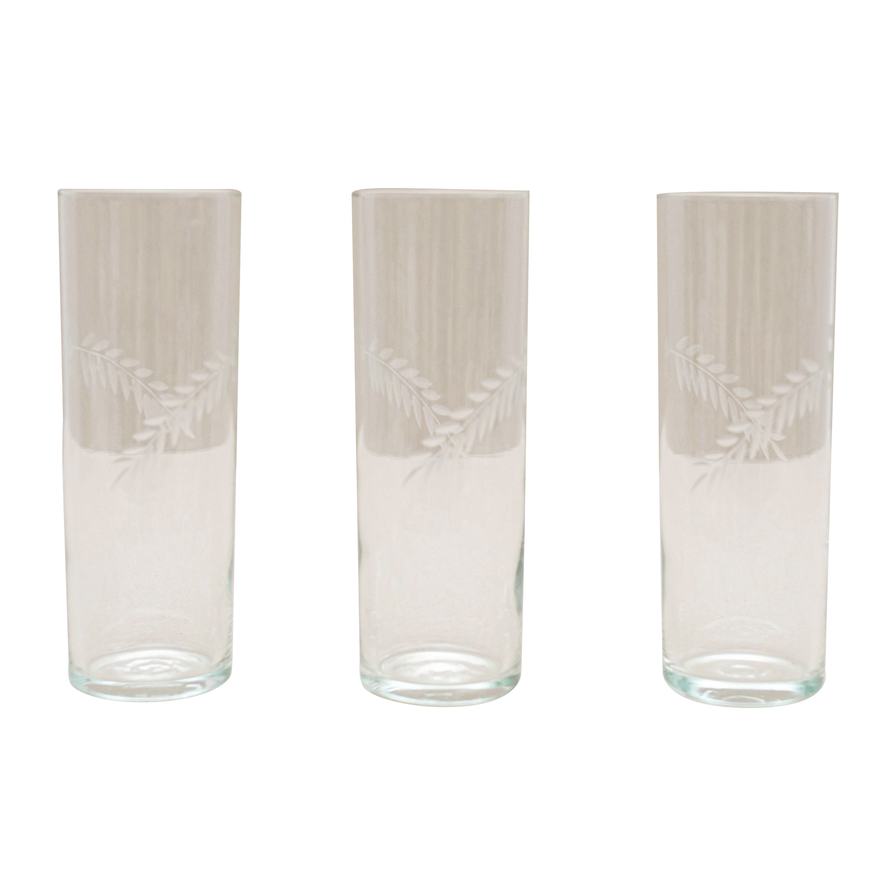 Set of 3 Antique Crystal Glasses, circa 1970 For Sale