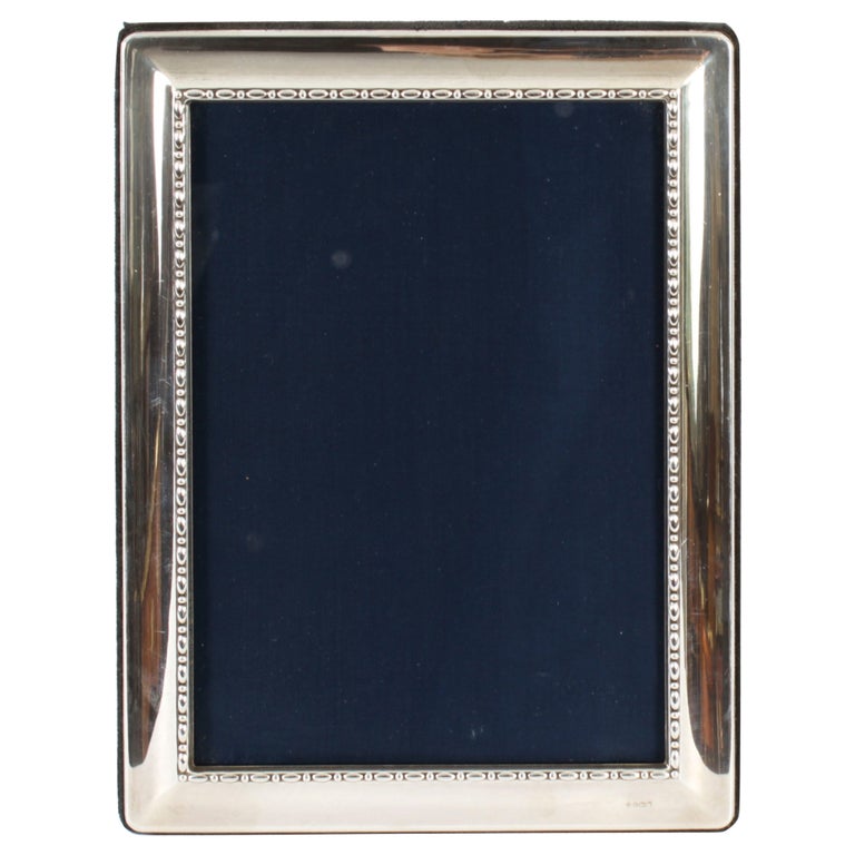 Vintage Sterling Silver Photo Frame London 20th C For Sale at 1stDibs