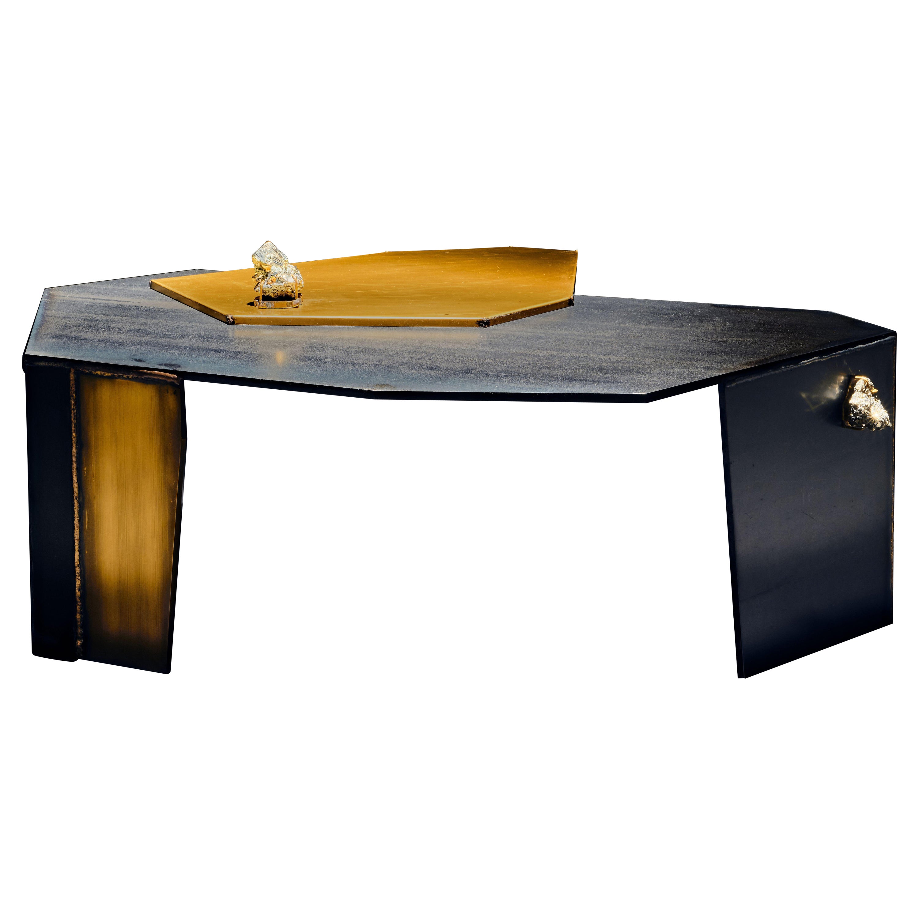 Pyrite Coffee Table by Brajak Vitberg For Sale