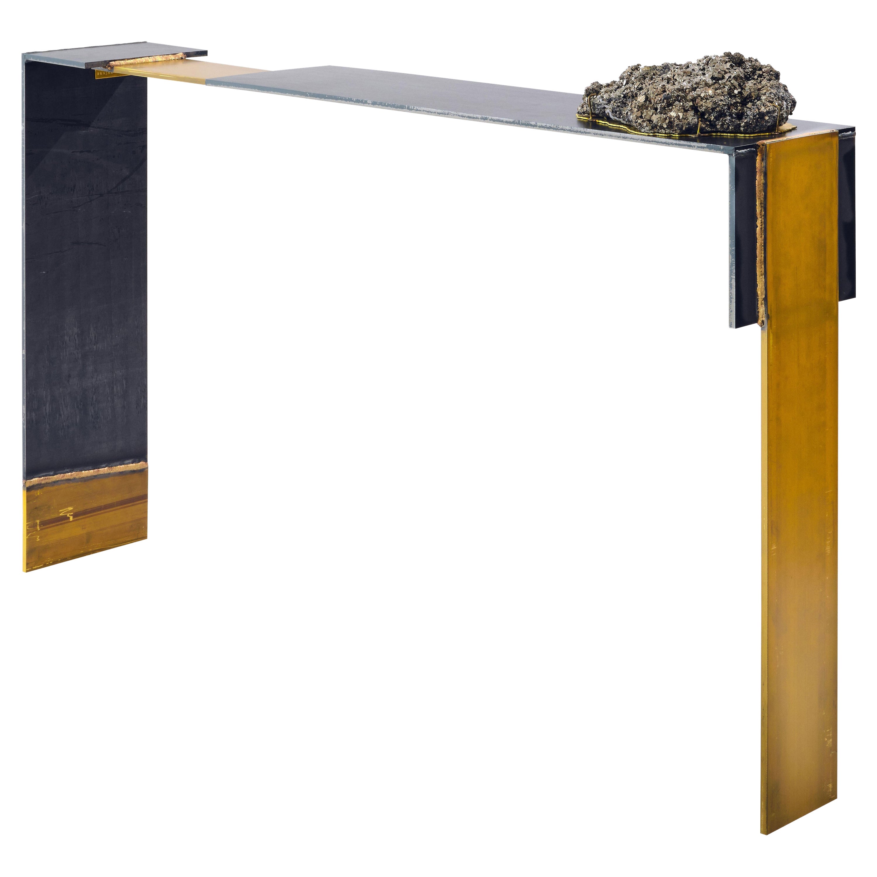 Pyrite Console Table 1 by Brajak Vitberg For Sale