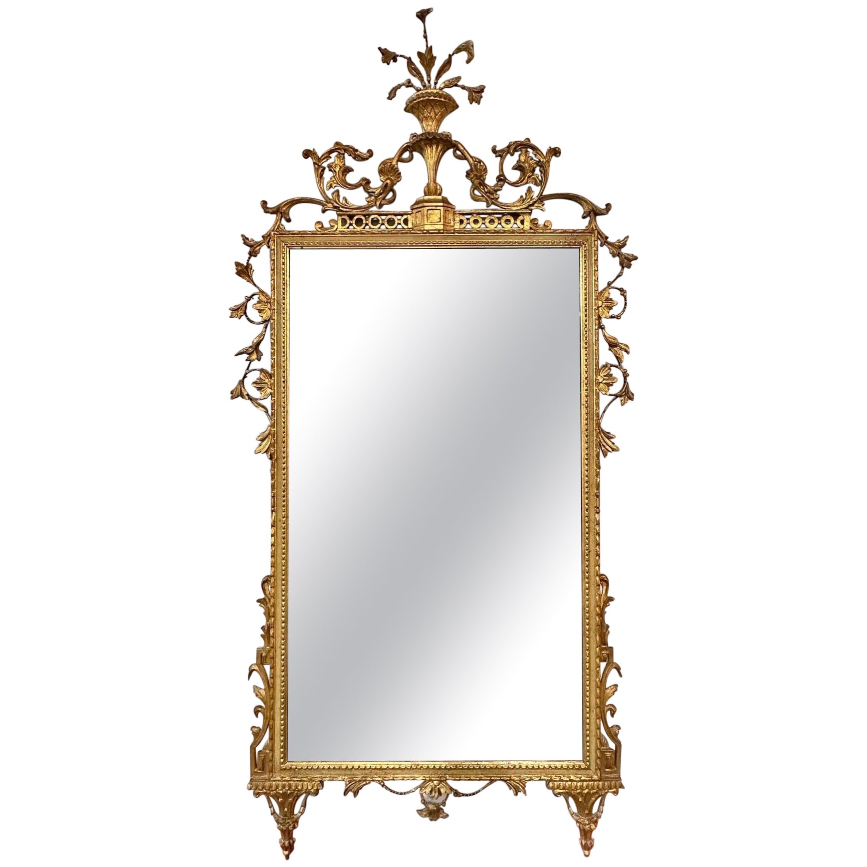 Italian Carved and Giltwood Neo-Classical Mirror