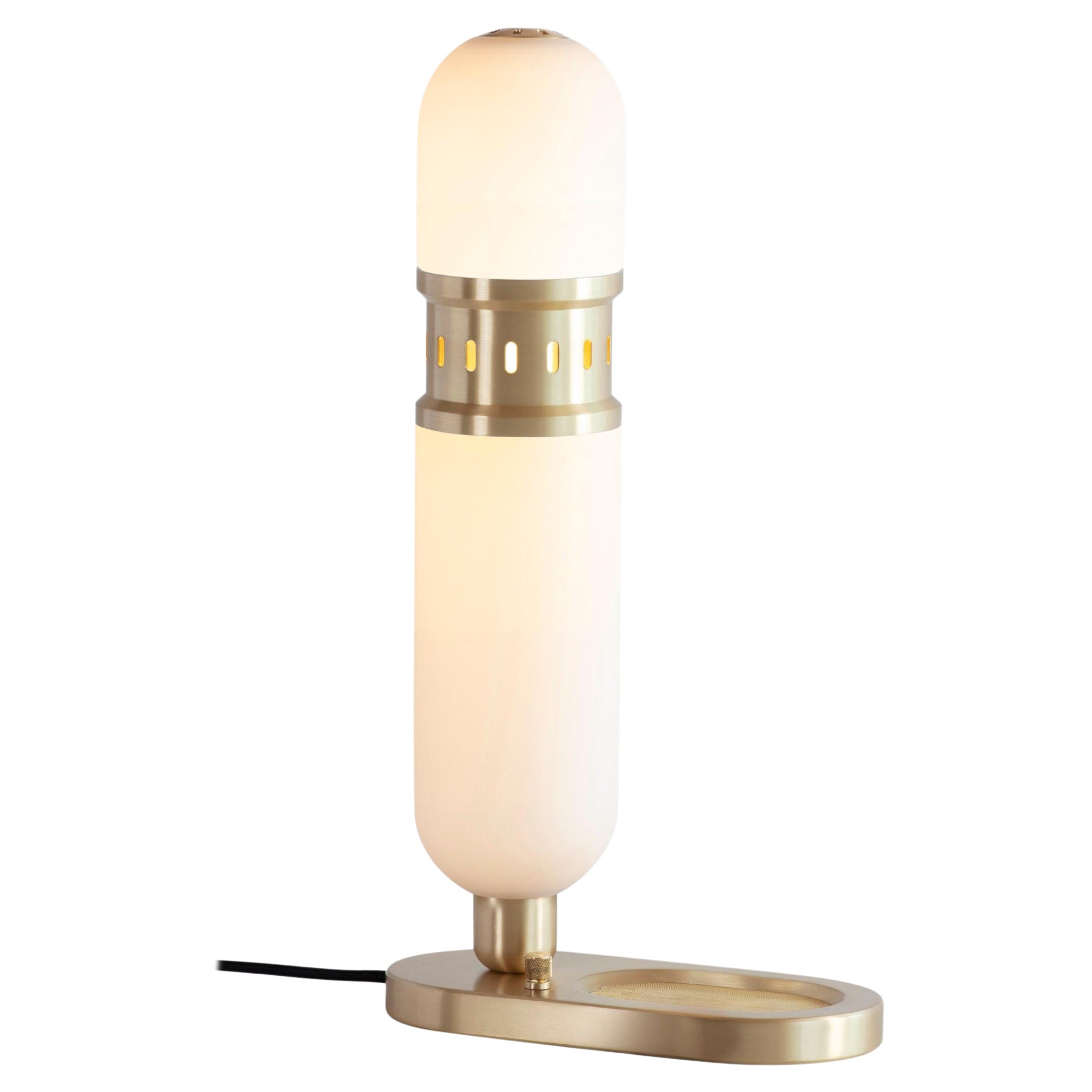 Occulo Brass Table Lamp II by Bert Frank For Sale