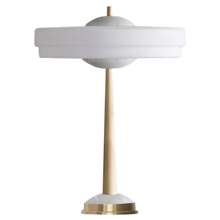 Trave Table Lamp White by Bert Frank For Sale