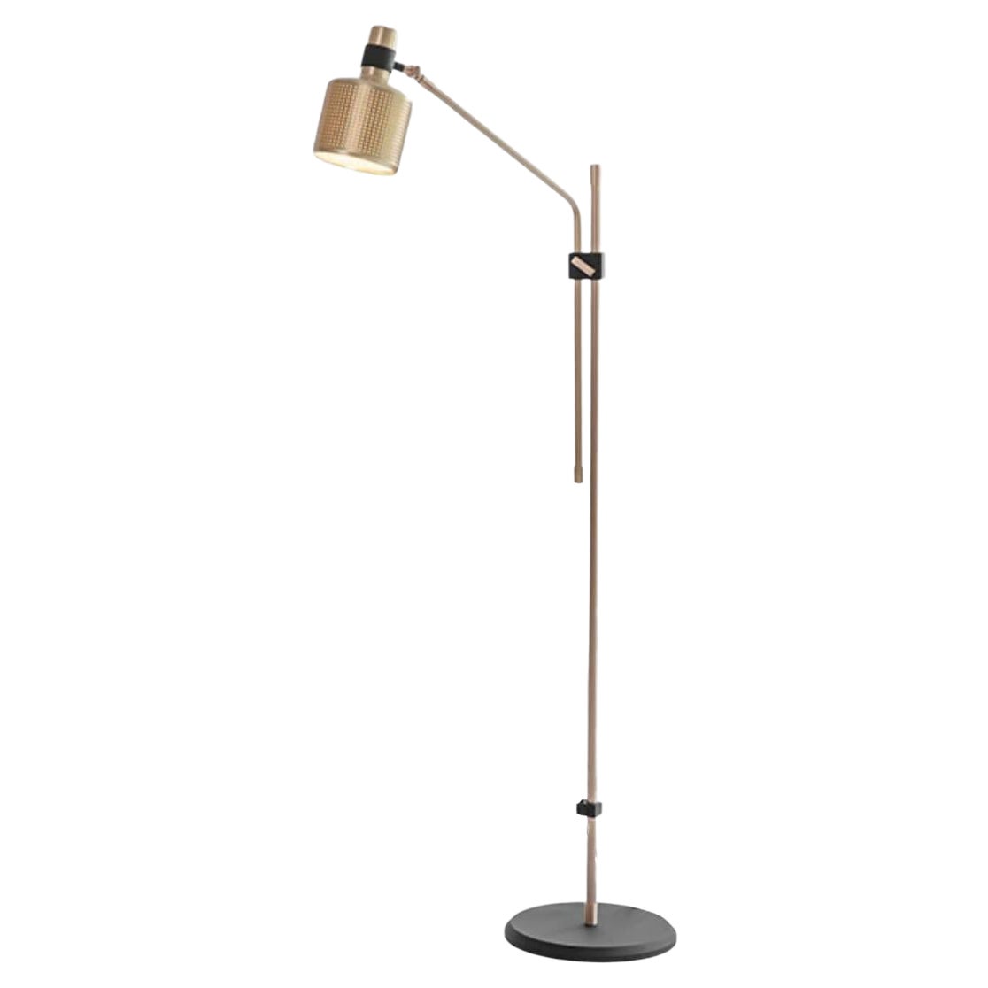 Single Riddle Floor Lamp by Bert Frank For Sale