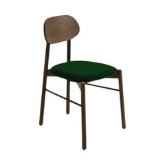 Bokken Upholstered Chair, Caneletto, Smeraldo by Colé Italia