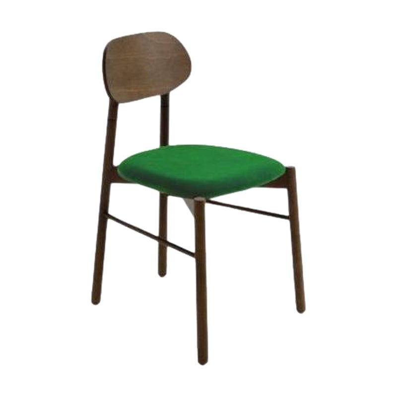 Bokken Upholstered Chair, Caneletto, Menta by Colé Italia For Sale