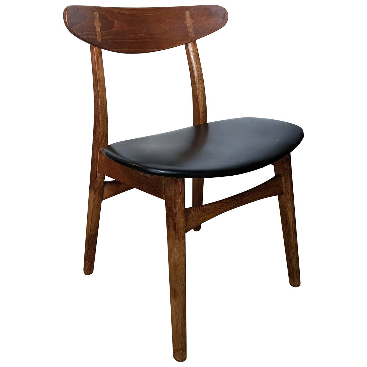 Hans Wegner CH30 Chair with Original Upholstery For Sale at 1stDibs