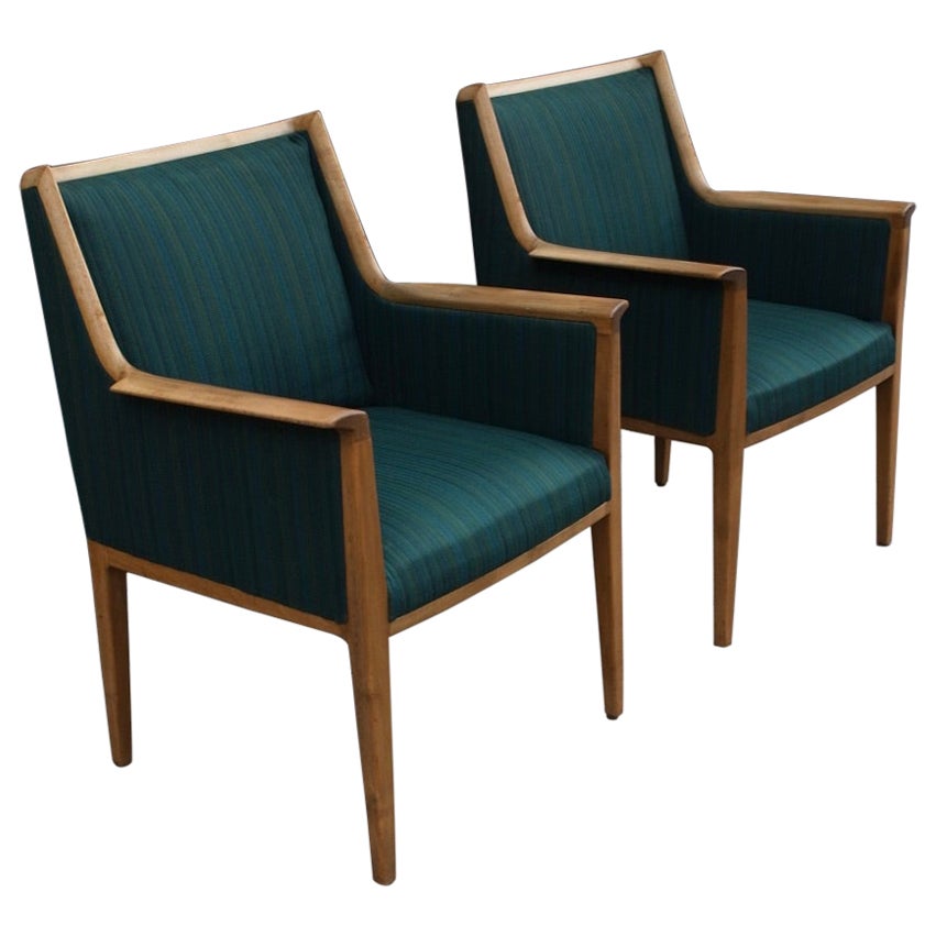 Two 1950s Hardwood Framed Side/Carver Chairs Attributed to Bröderna Andersson For Sale