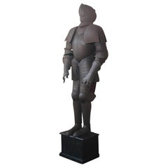 Escultura de armadura de casa de campo victoriana, estilo siglo XVI