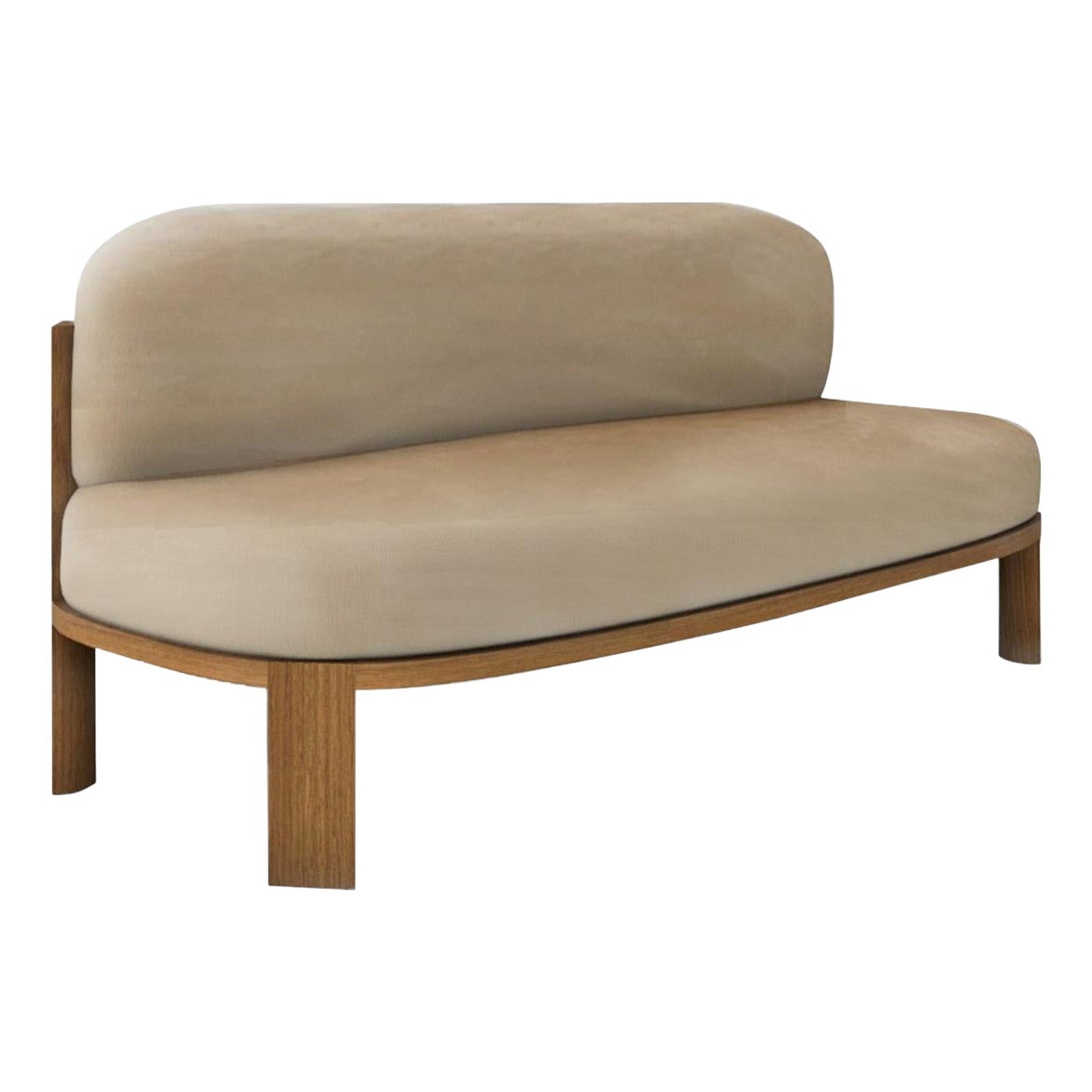 Unique Oak Sofa by Collector For Sale