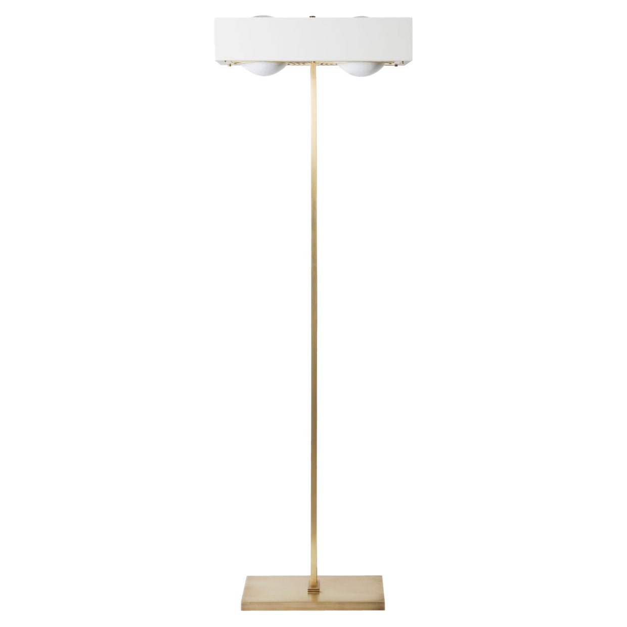 Kernel Floor Light, White by Bert Frank