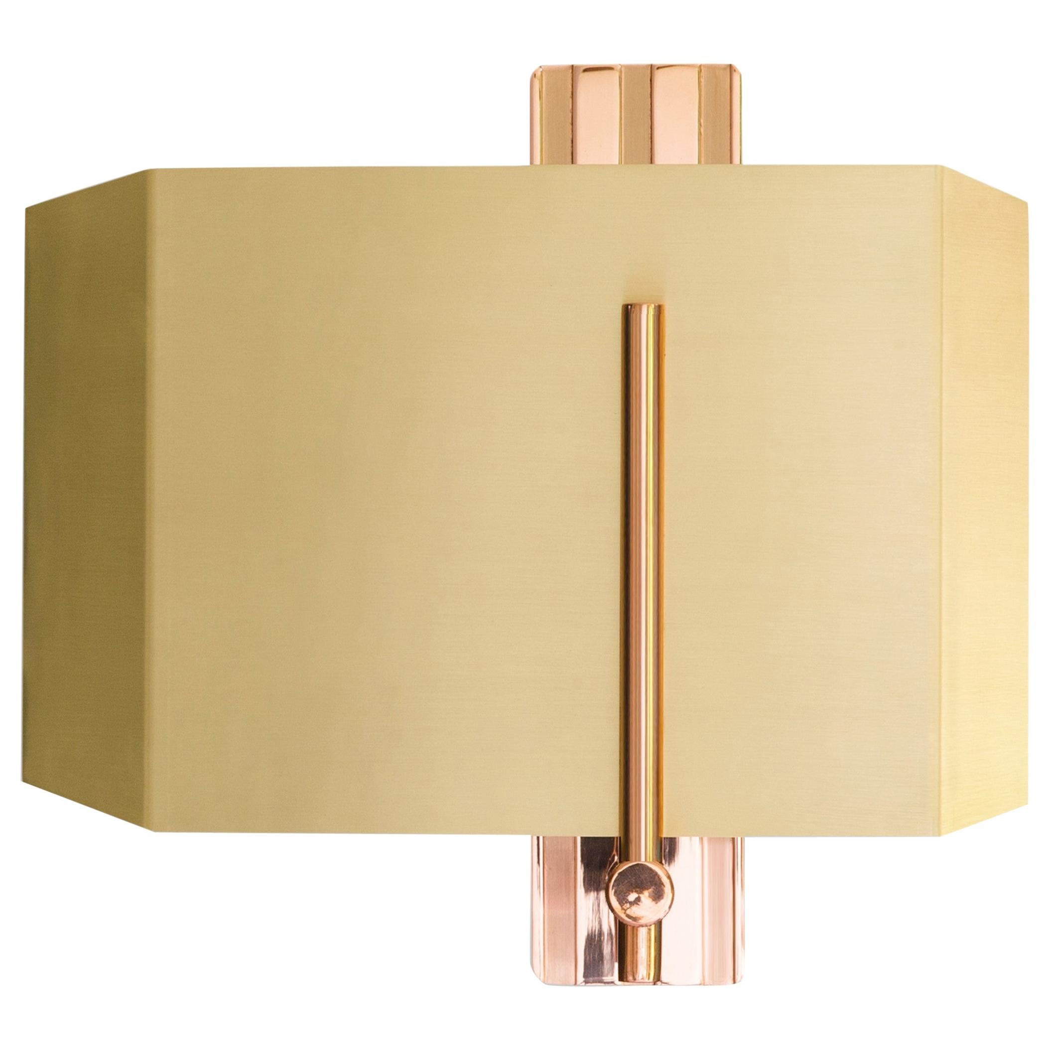 Brass Riddle Wall Lamp Double by Bert Frank For Sale at 1stDibs