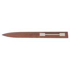 Vintage Hans Hansen, Letter Knife in Rosewood with Silver Inlay, 1960s