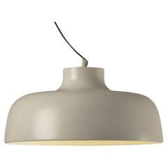 Lampe suspendue Miguel Milá ''M68'' en aluminium blanc pour Santa & Cole