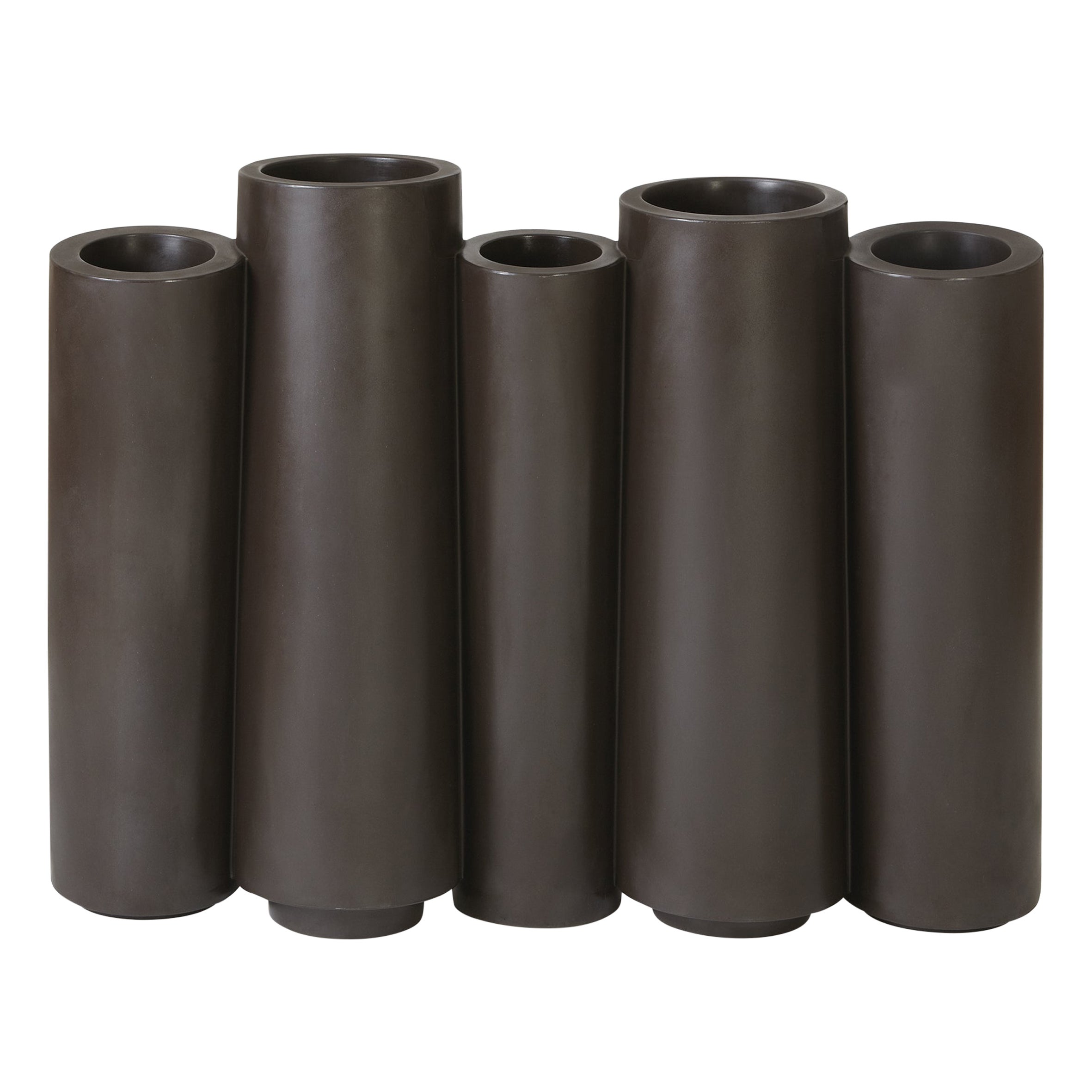 Cache-pot en bambou Glamour noir Slide Design de Tous Les Trois en vente