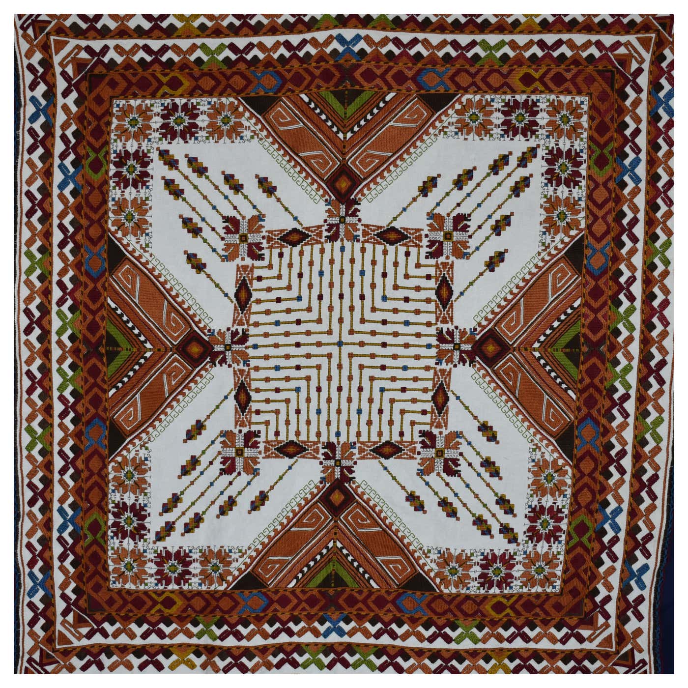 Afghan, Hazara Embroidered Panel For Sale at 1stDibs