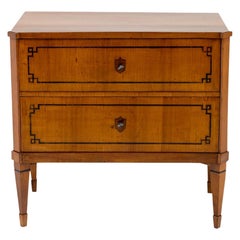 Cómoda Austriaca Biedermeier de Madera de Cerezo del Siglo XVIII - Arcón Antiguo Simple