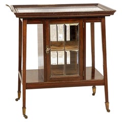 English Oak Liquor Cabinet/Side Table From the Late 19th Century