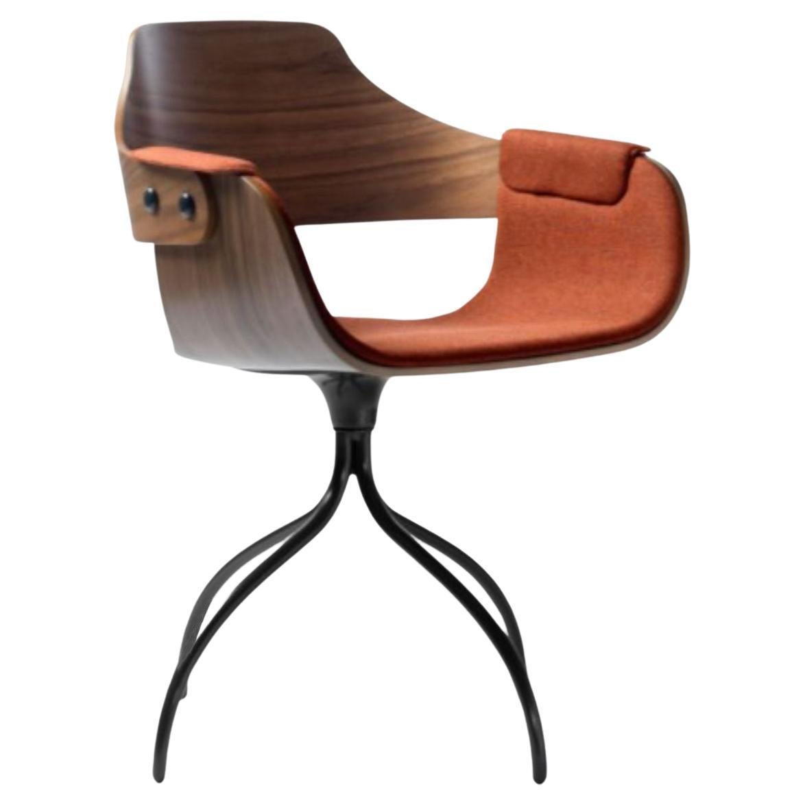 Swivel Base Showtime Orange Chair by Jaime Hayon For Sale