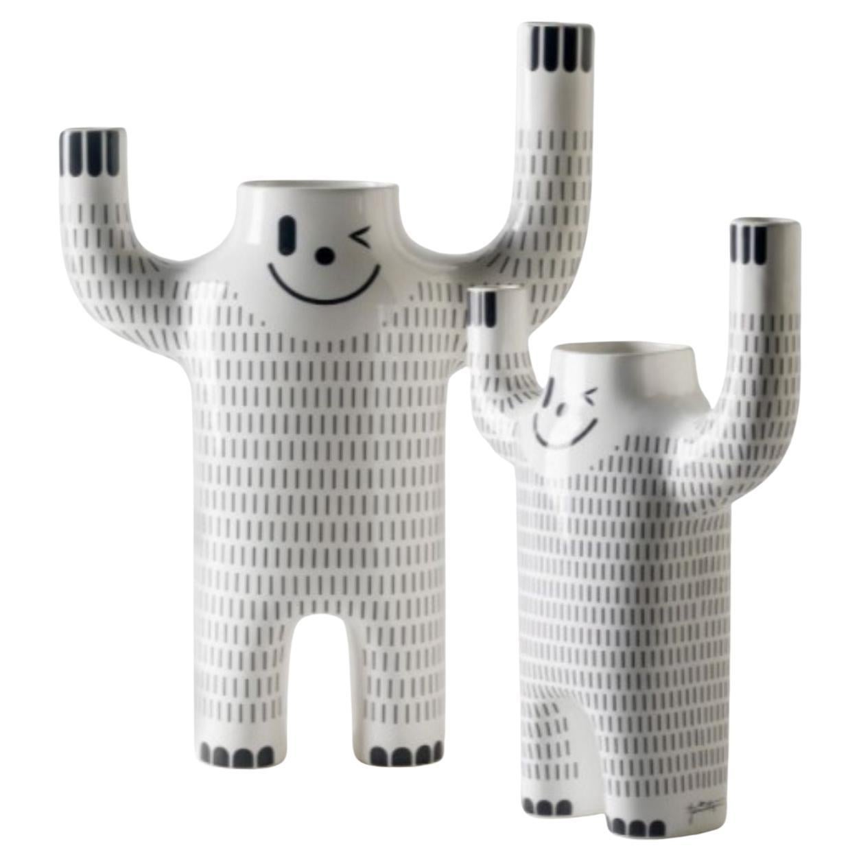 Set of 2 Happy Yeti Vases by Jaime Hayon For Sale