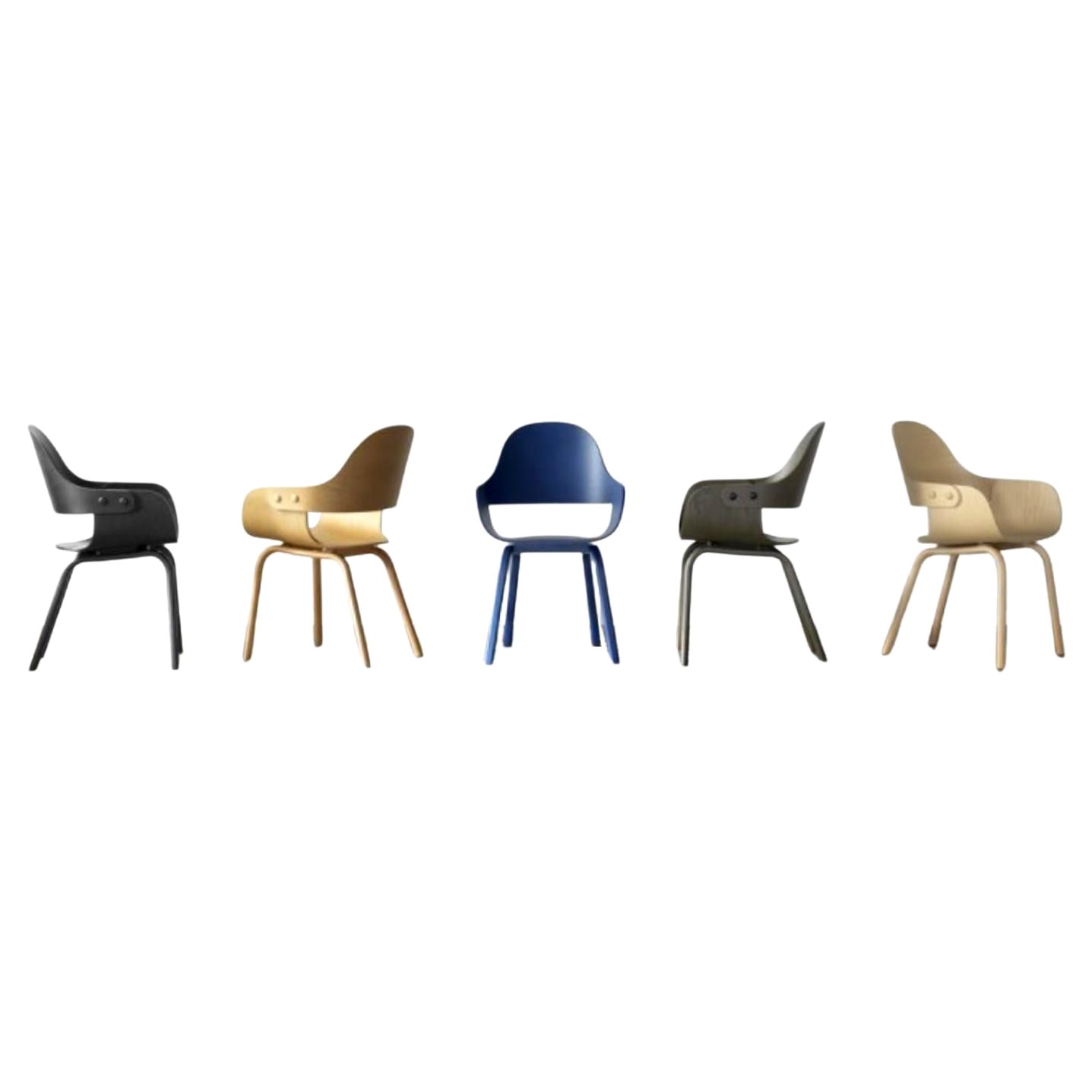 Set of 5 Showtime Nude 4 Legs Chairs by Jaime Hayon For Sale