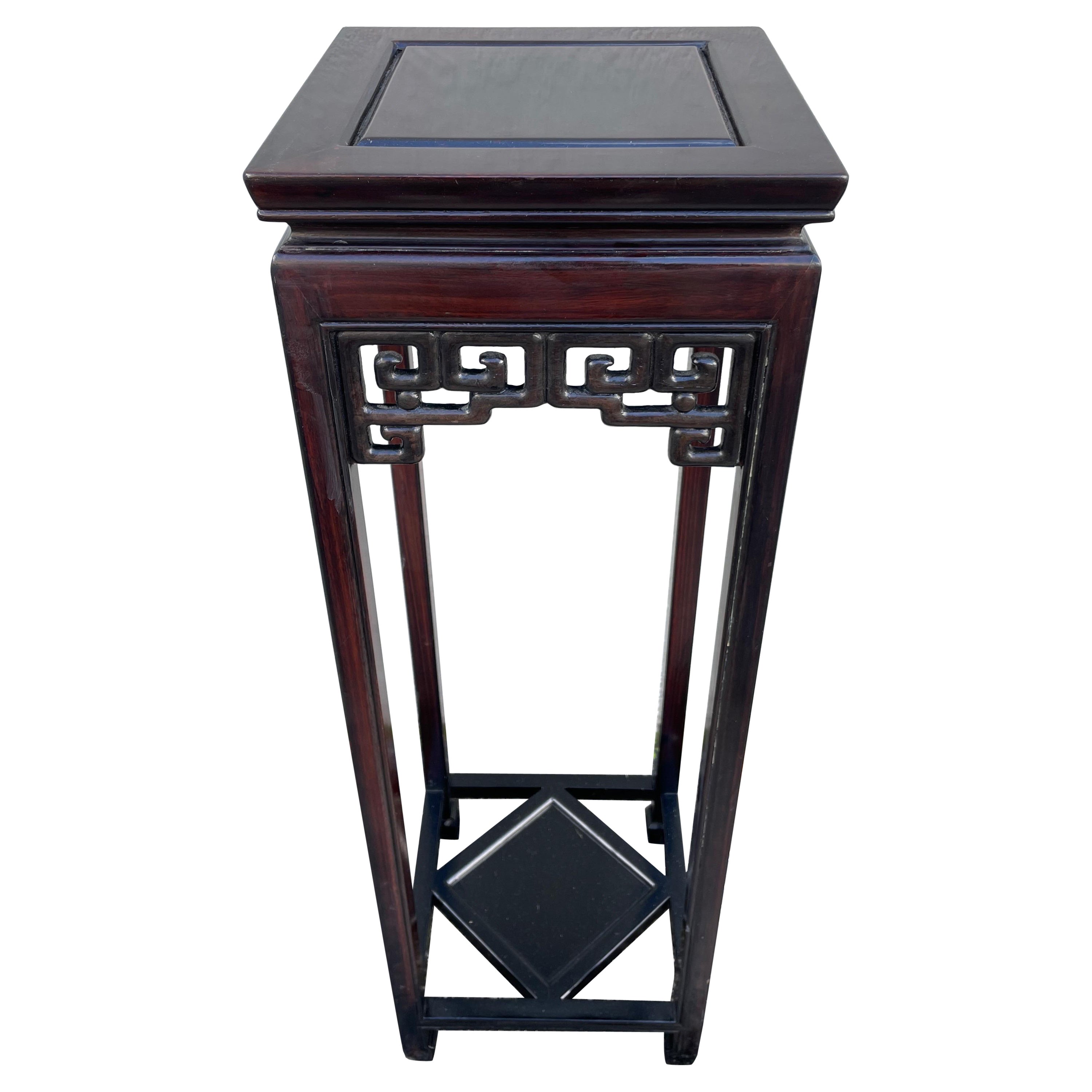 Chinoiserie Rosewood Pedestal