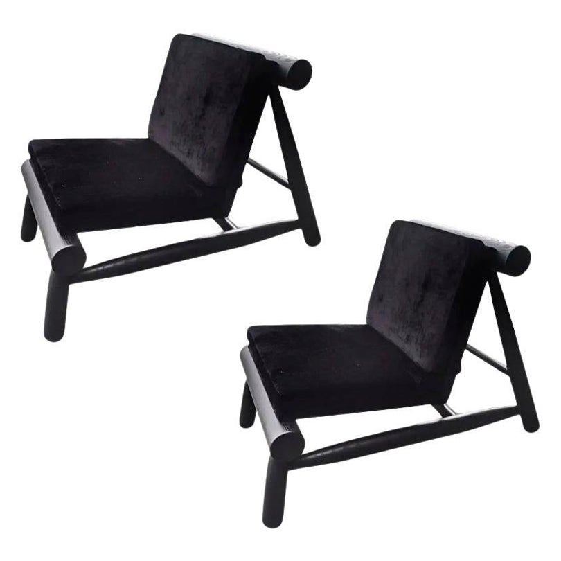 Set of 2 Seso Armchair by Collector For Sale