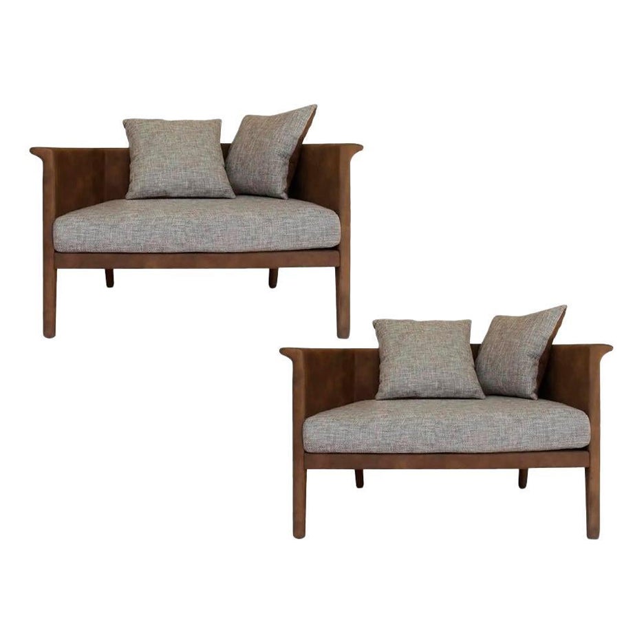 Ensemble de 2 fauteuils Franz par Collector en vente