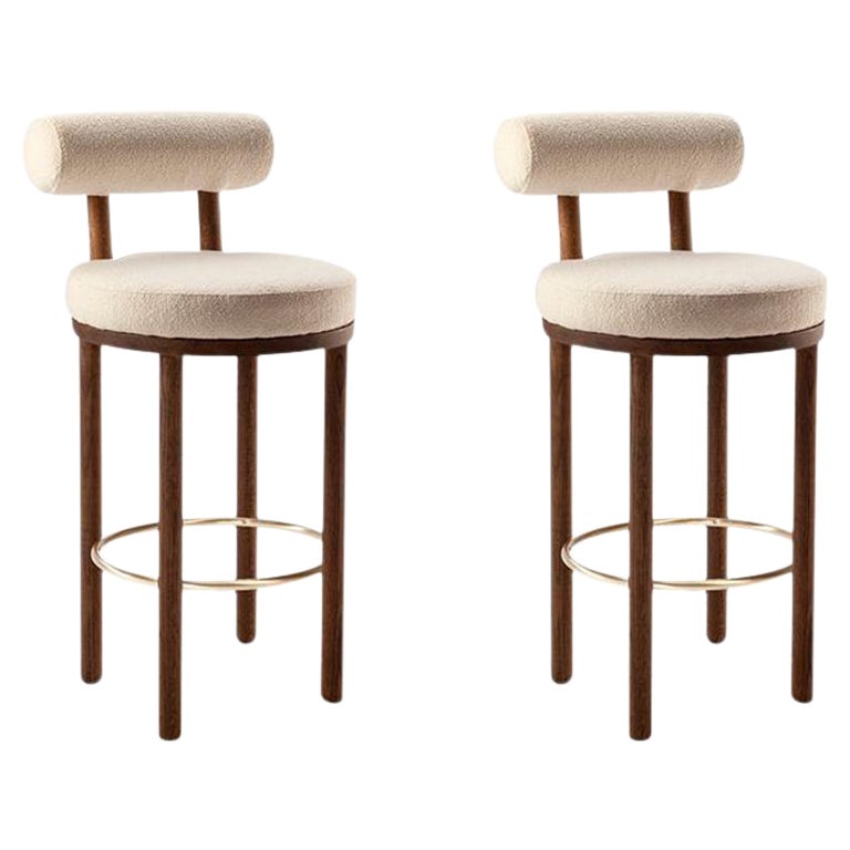 Set of 2 Moca Bar Chair by Collector For Sale