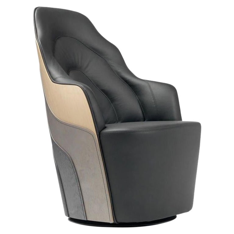 Couture-Sessel aus Birke mit Degradierung