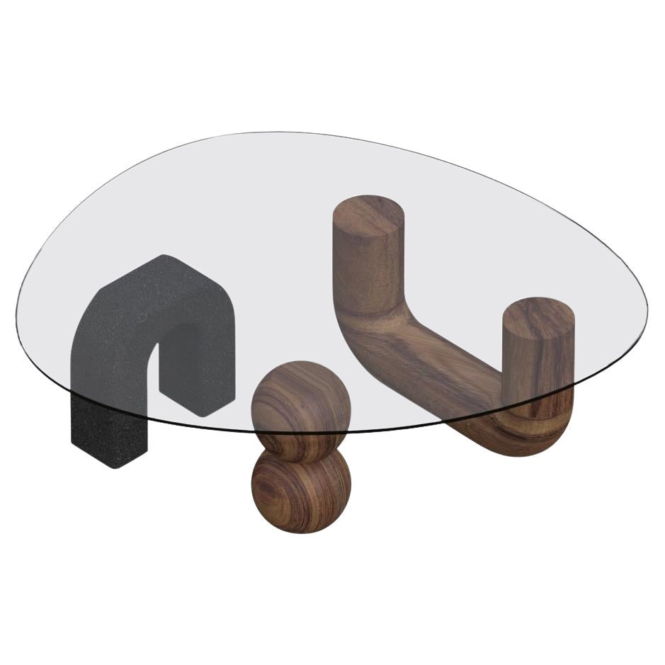 Rosedal Lava Stone Coffee Table by Comité de Proyectos For Sale