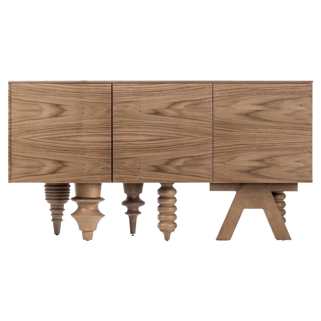 Walnut Multileg Cabinet by Jaime Hayon For Sale