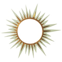 Carnival Zulu Circle Mirror in Cooking Apple Green