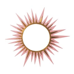Carnival Zulu Circle Mirror in Pink Punch