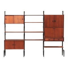 Louis Van Teeffelen 3-Piece Wall Unit für Wébé, Niederländisches Design, 1960er Jahre
