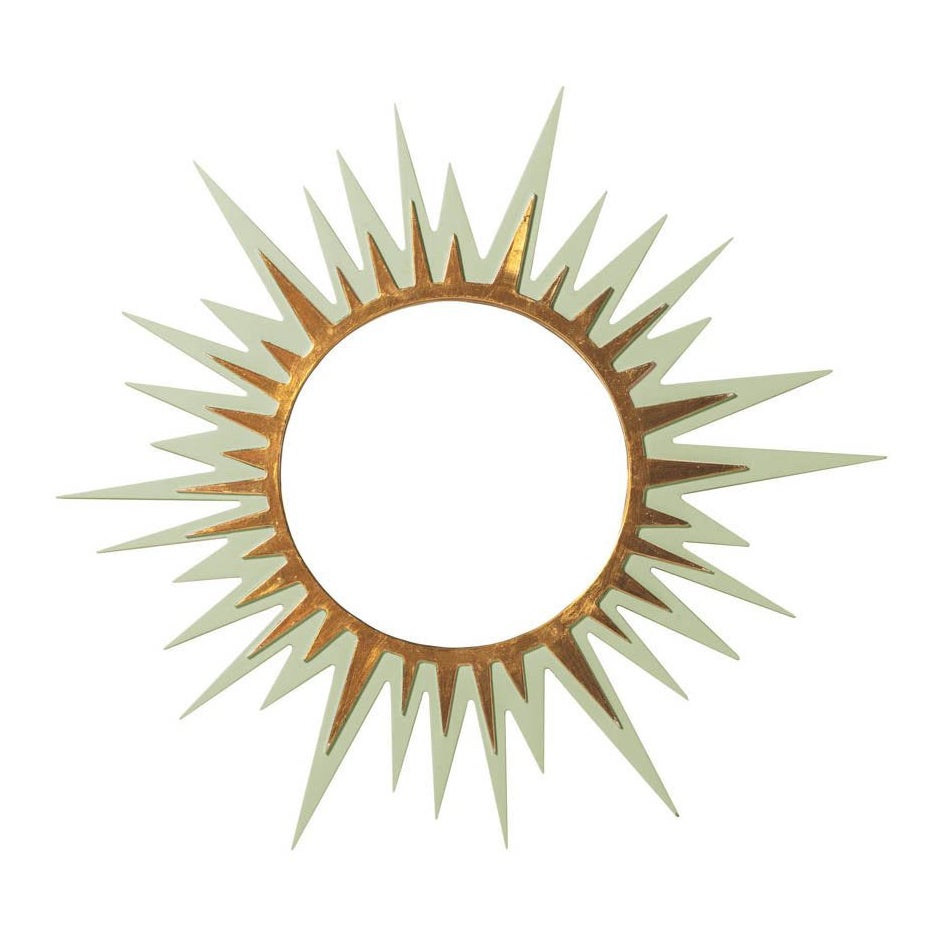 Carnival Zulu Circle Mirror in Duck Green For Sale at 1stDibs