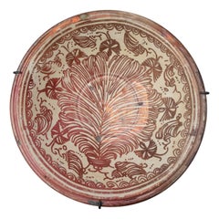 18th Century Spanish Valencian Manises Lusterware Ceramic Plate