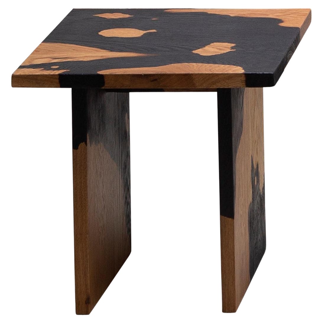 Fire Oak Side Table I by Daniel Elkayam For Sale