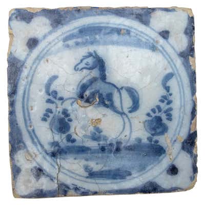 18th Century Rococo Tile Panel at 1stDibs