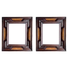 Pair of inlaid wooden frames (set of 2)