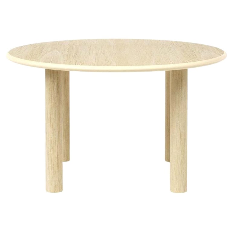 Modern Dining Round Table 'Paul' by Noom, Natural For Sale