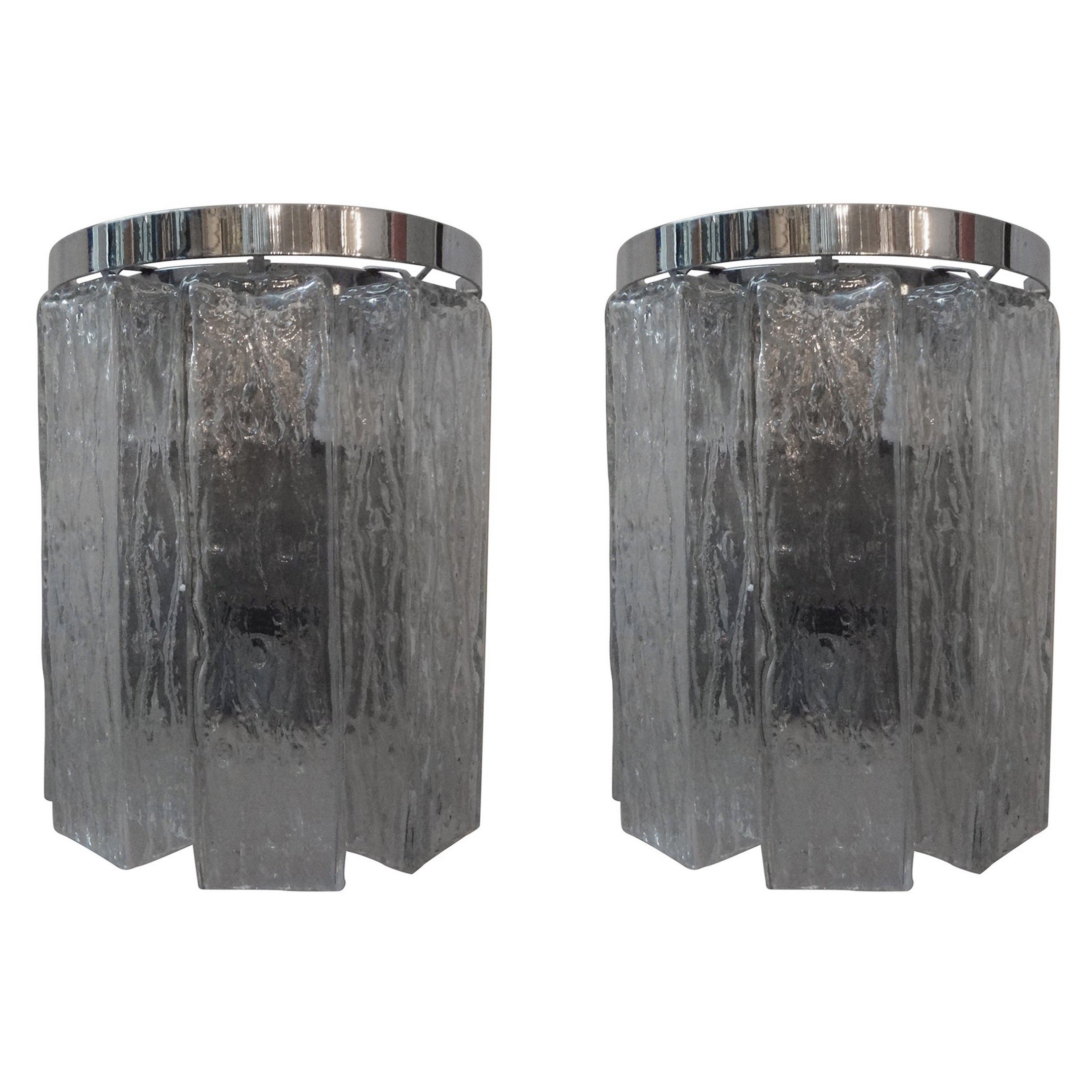 Pair of Murano Glass Sconces