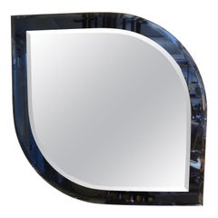 Specchio blu d'ispirazione italiana di Fontana Arte
