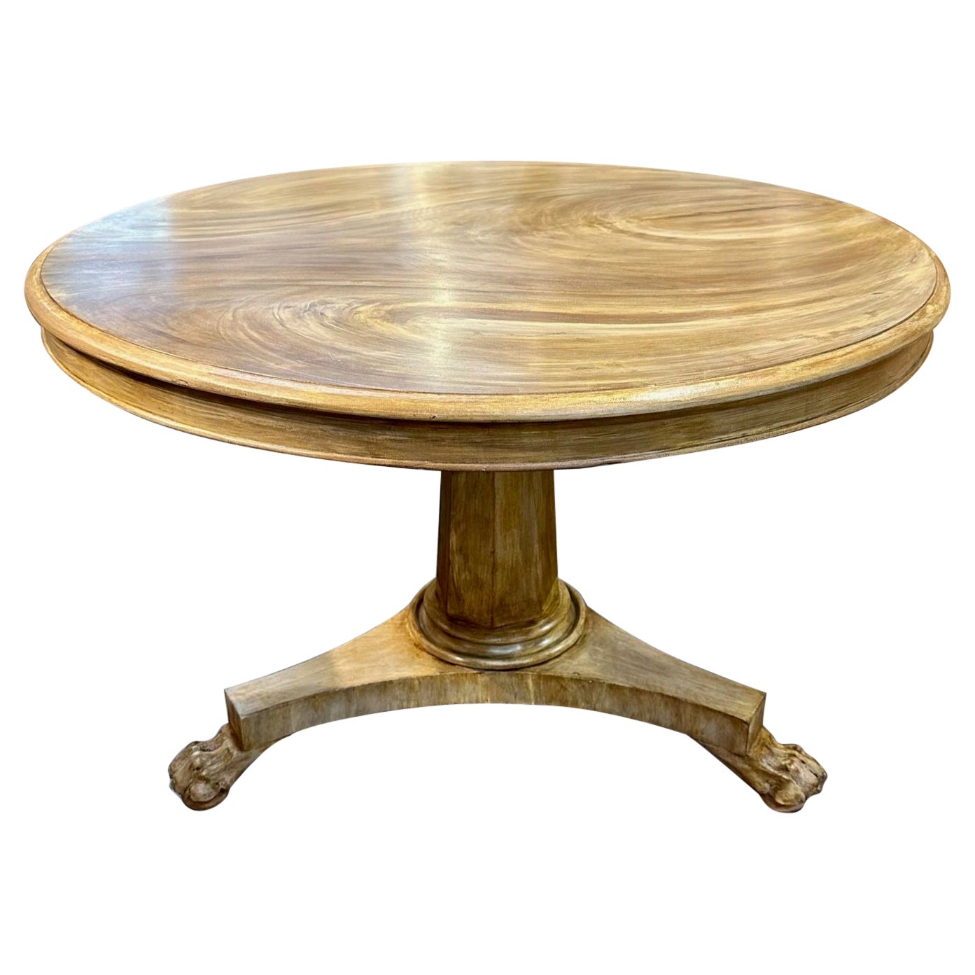 Italian Empire Mahogany Center Table